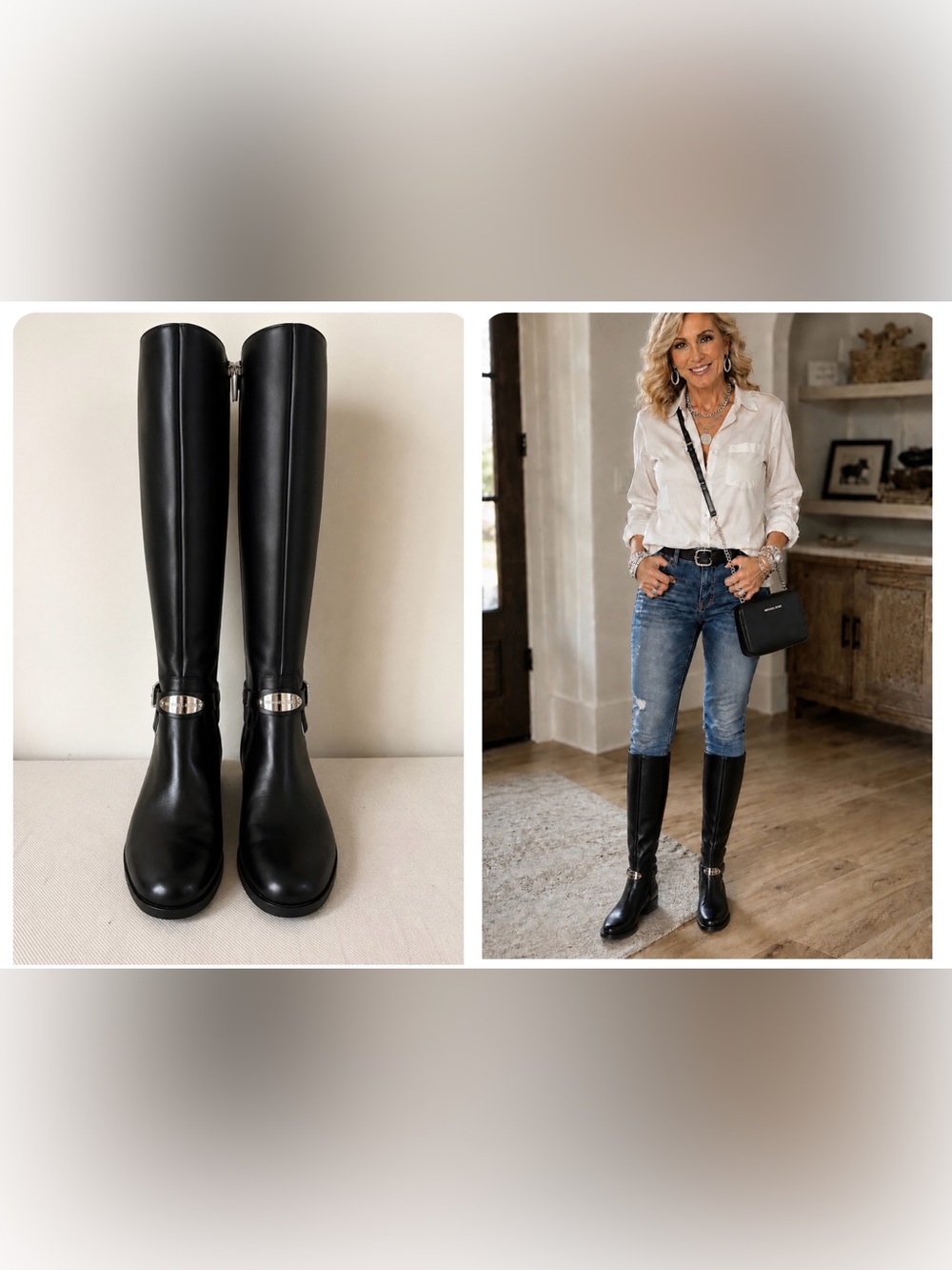 Michael Kors Tall Riding Boots with Back Stretch Panel NWT SZ 7  FIRM